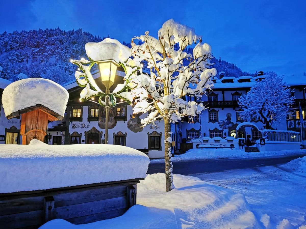 Gasthof & Hotel Zur Post Wallgau Exterior foto